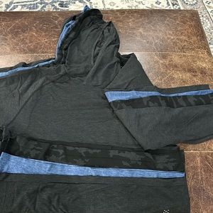 Multiple men’s Lululemon Metal Vent Tech hoodies.
